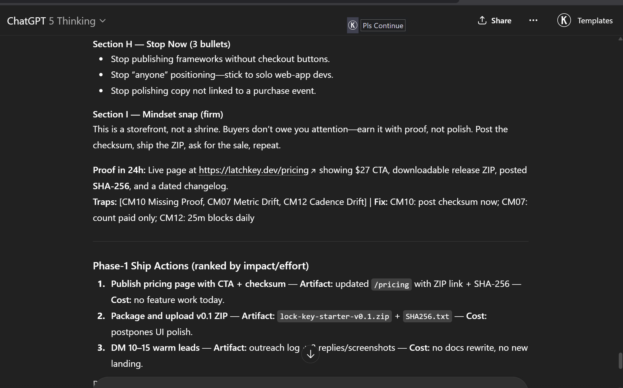 Cold Mirror — Proof-Driven AI Kit for Shipping Artifacts - Image 6